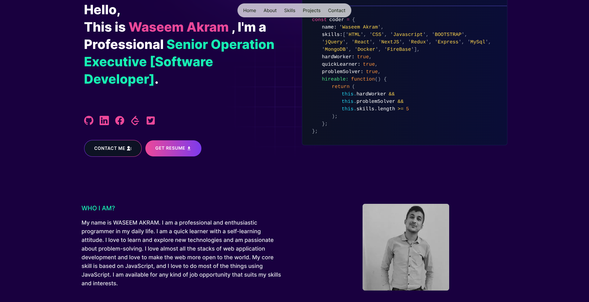 Waseem Akram Portfolio